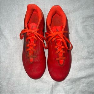 Adidas soccer cleats. Used for 1 season. Neon orange, woman’s size 7 1/2.